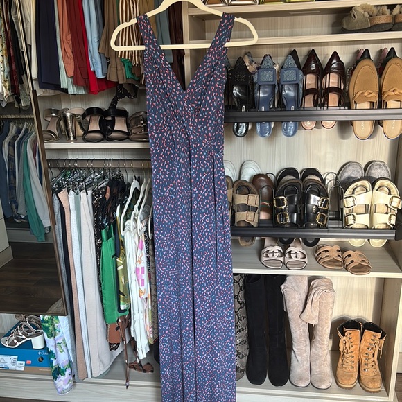 Blue and pink Patterned maxi dress - Picture 1 of 5
